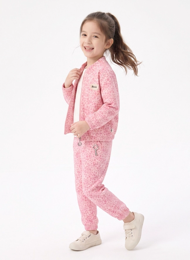 CONJUNTO BUZO NIÑA ANIMAL PRINT LEOPARDO CON CHAQUETA - 5