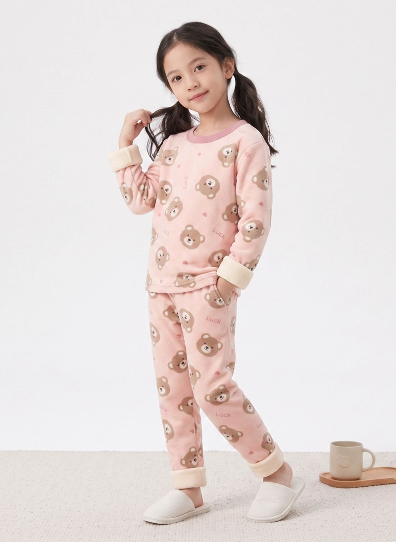 PIJAMA CHIPORRO INVIERNO NIÑO NIÑA POLAR TERMICO - 1