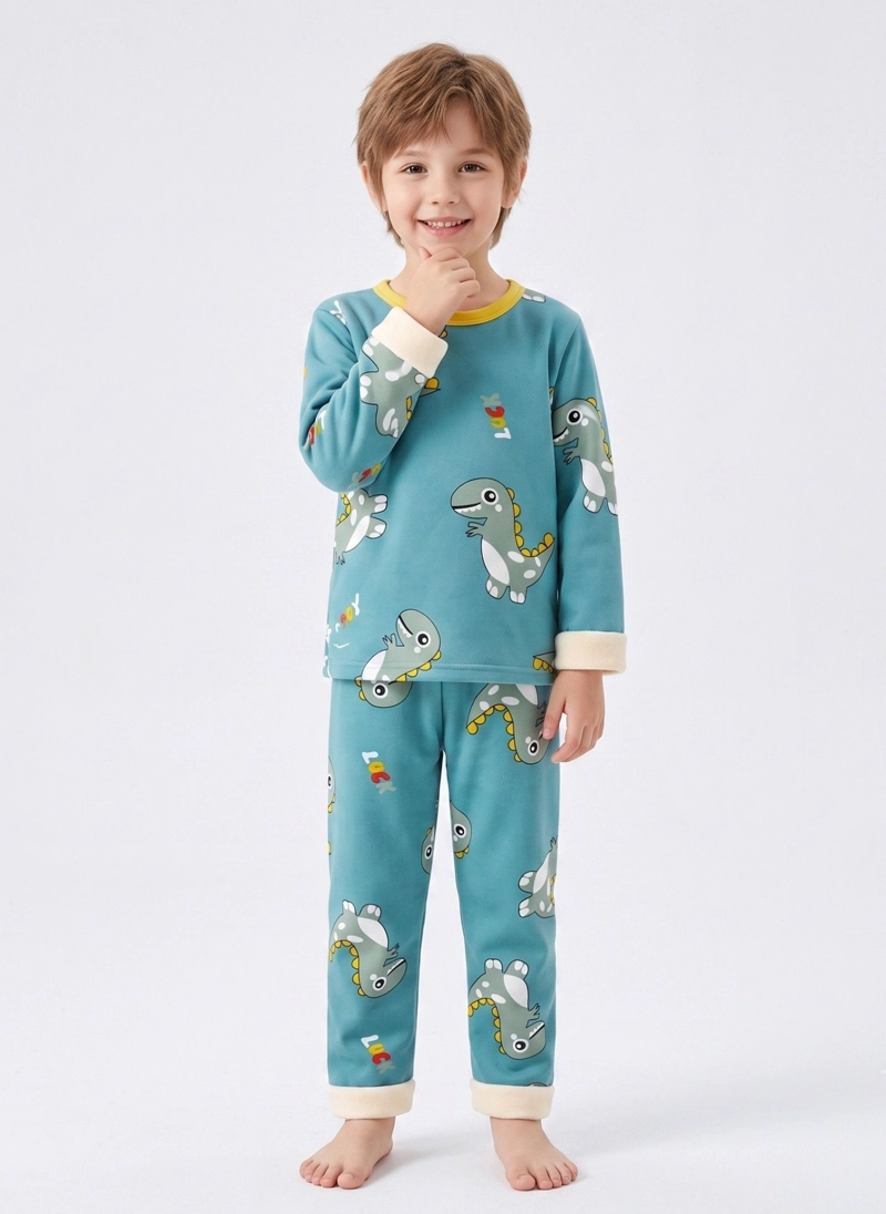 PIJAMA CHIPORRO INVIERNO NIÑO NIÑA POLAR TERMICO - 1