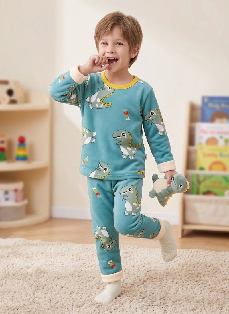 PIJAMA CHIPORRO INVIERNO NIÑO NIÑA POLAR TERMICO - 3