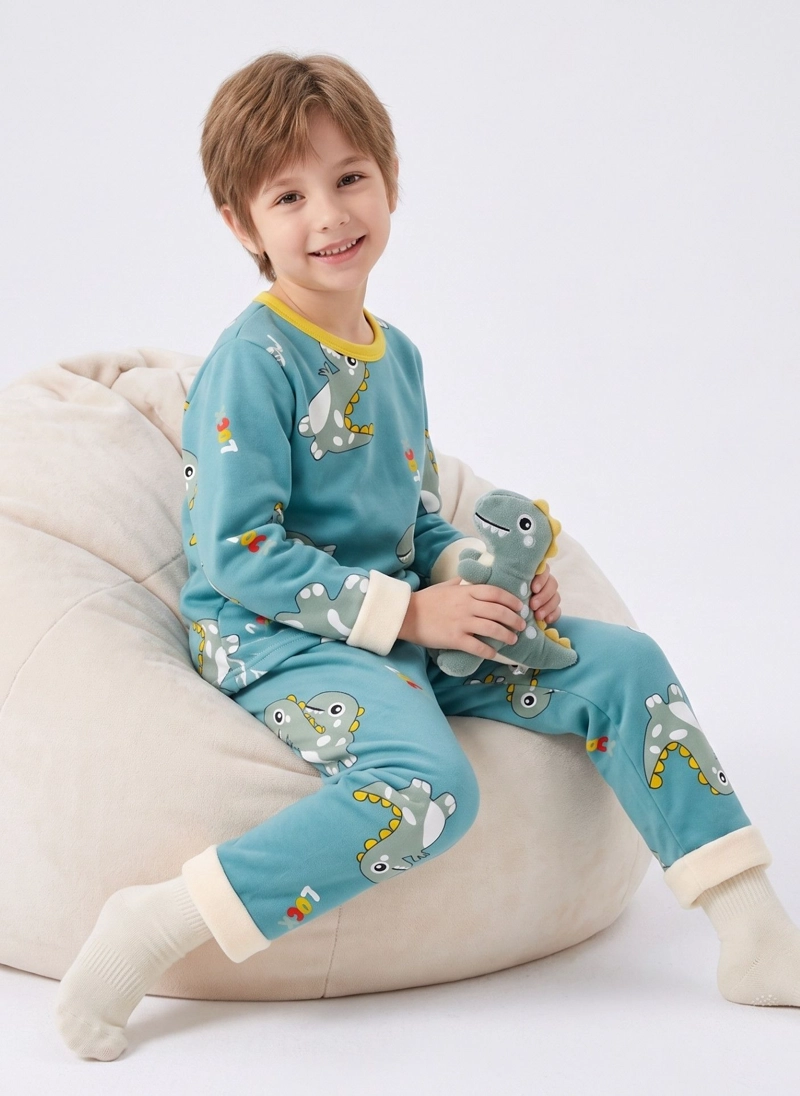 PIJAMA CHIPORRO INVIERNO NIÑO NIÑA POLAR TERMICO - 4