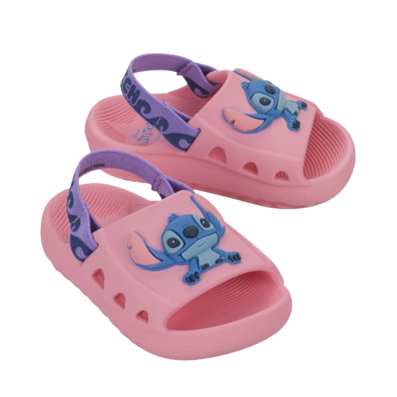 SANDALIA INFANTIL DE BEBE STITCH DISNEY ROSA - 1
