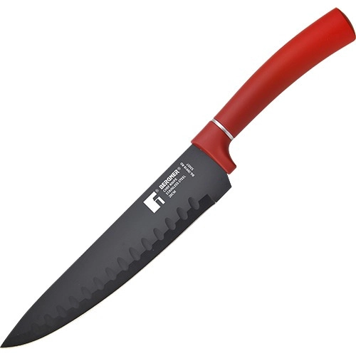 SET 3 CUCHILLOS + BARRA MAGNETICA ACERO INOX ROJO CLASSIQUE - 5