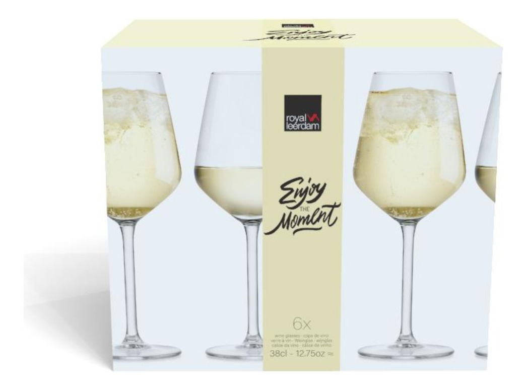 SET 6 COPAS VINO BLANCO ENJOY THE MOMENT 380 ML - 3