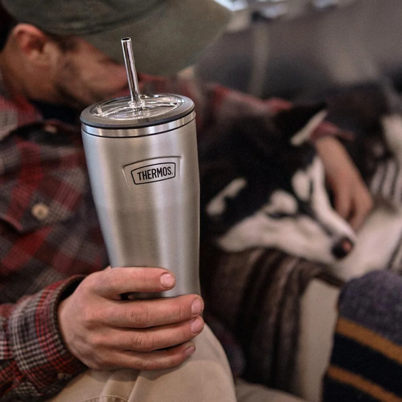 TERMO MUG ICON ACERO CON BOMBILLA 710ML GRAFITO - 2