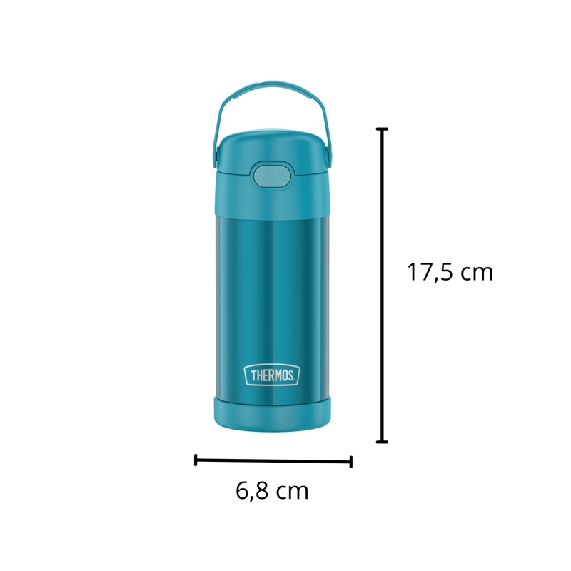 BOTELLA THERMOS ACERO INOXIDABLE ASA KIDS TURQUESA 355 ML - 2