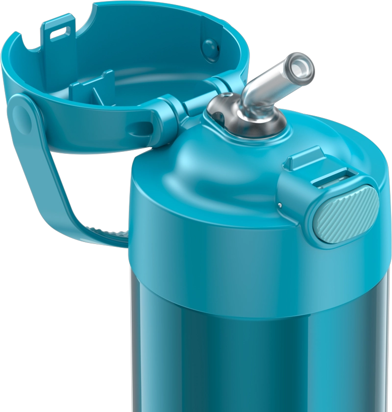 BOTELLA THERMOS ACERO INOXIDABLE ASA KIDS TURQUESA 355 ML - 3