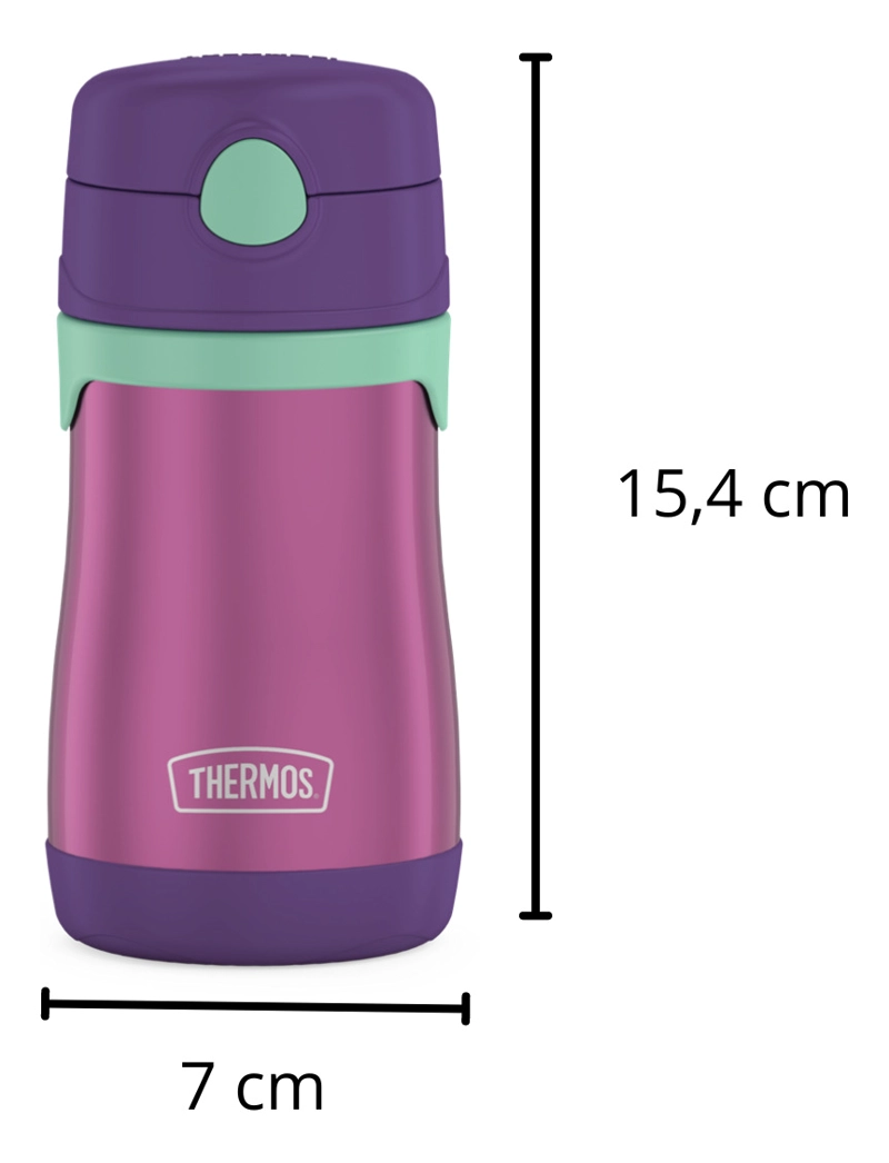 BOTELLA CON BOMBILLA THERMOS SIPPY KIDS 290ML MORADO - 3