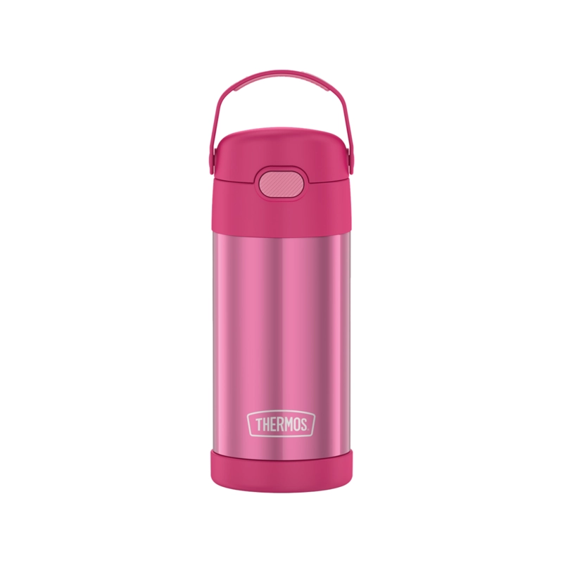 BOTELLA THERMOS ACERO INOXIDABLE ROSA 355 ML - 1