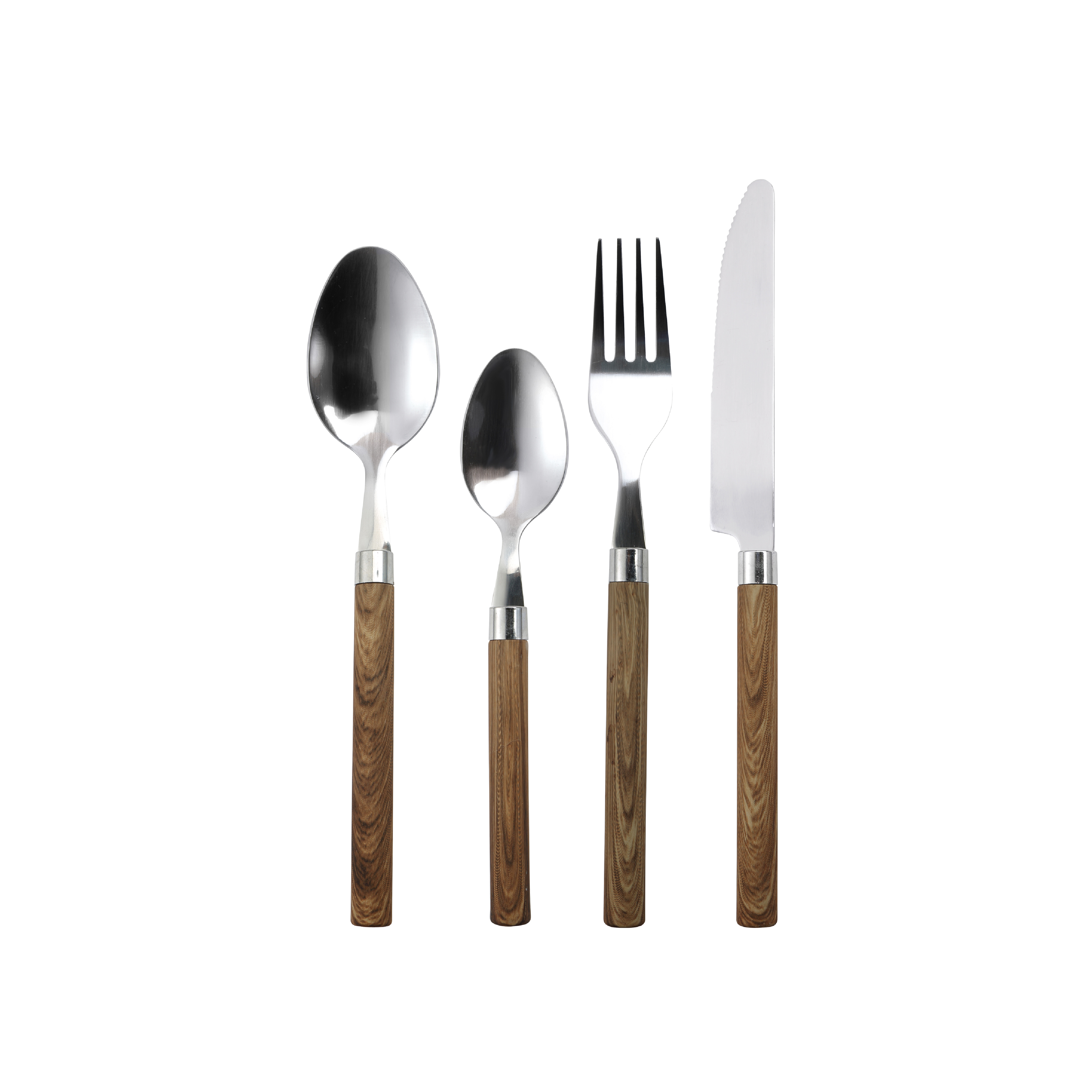 SET CUBERTERIA 24PZS ACERO INOXIDABLE NATUR - 1