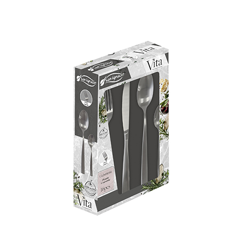 SET CUBERTERÍA 16PZS ACERO INOXIDABLE VITA - 2