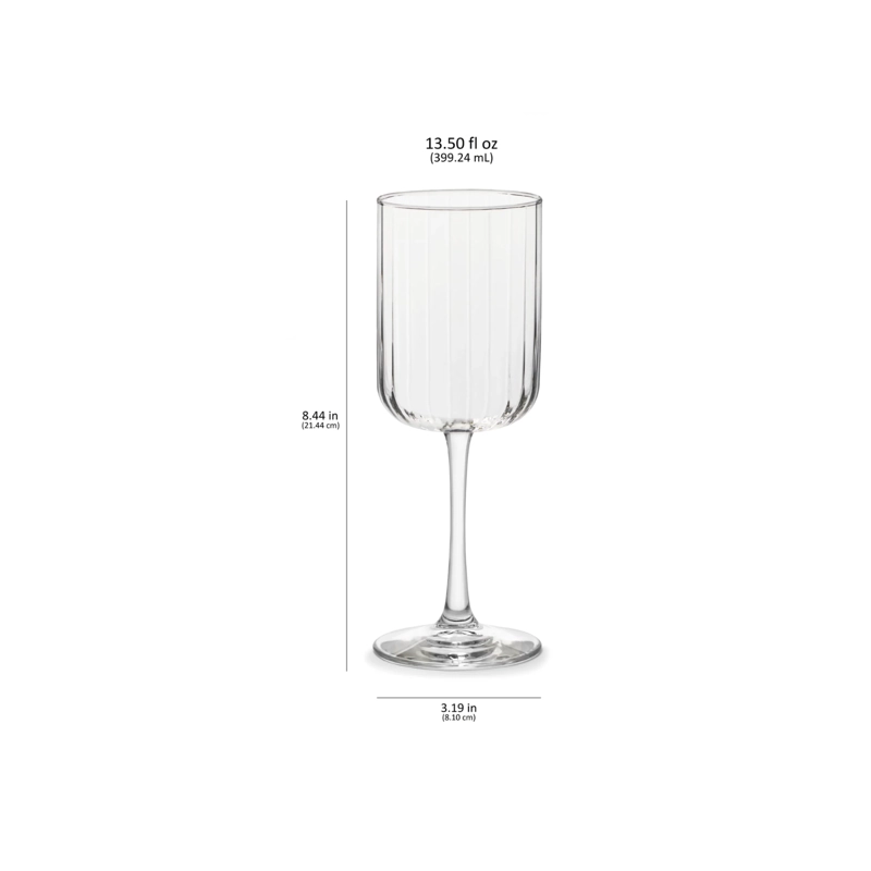 SET 4 COPAS VINO PANELLO 414 ML-LIBBEY COLOR AGUA - 7