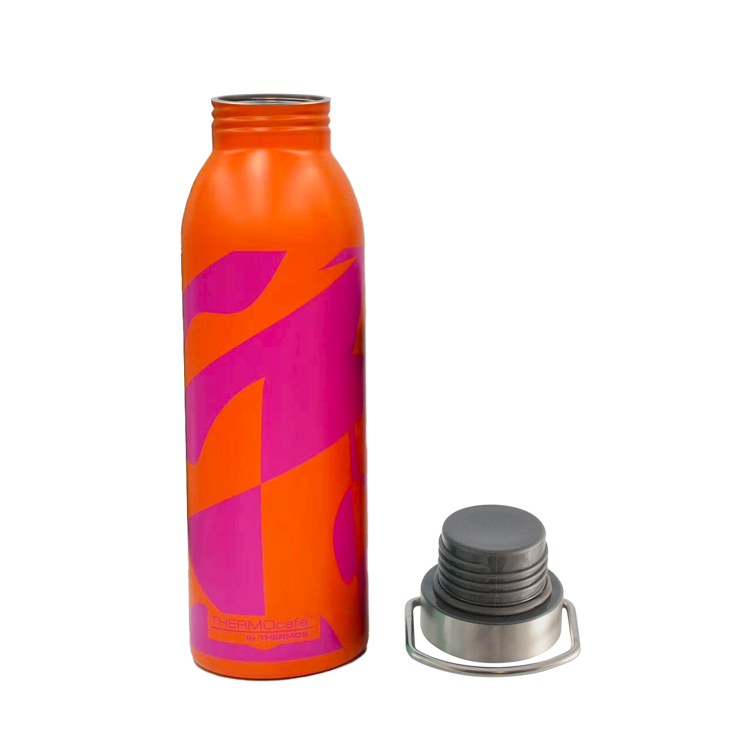 BOTELLA HIDRATACION ACERO INOXIDABLE NARANJA 700ML - 2