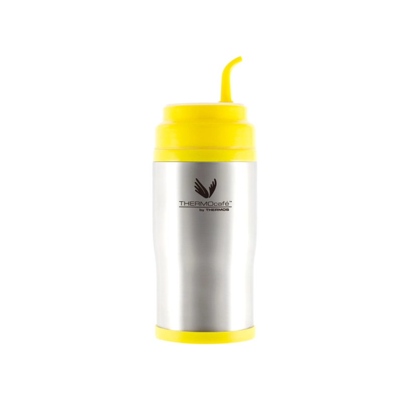TERMO MATERO AMARILLO CON BOMBILLA 400ML - 1