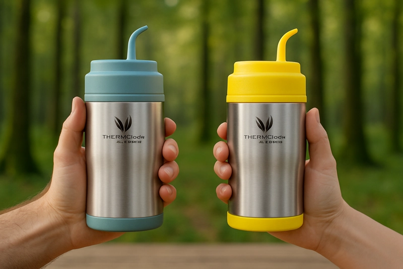 TERMO MATERO AMARILLO CON BOMBILLA 400ML - 3