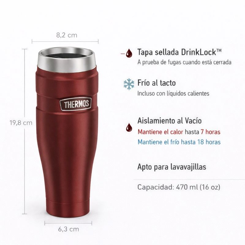 TERMO MUG 470ML THERMOS KING - 2