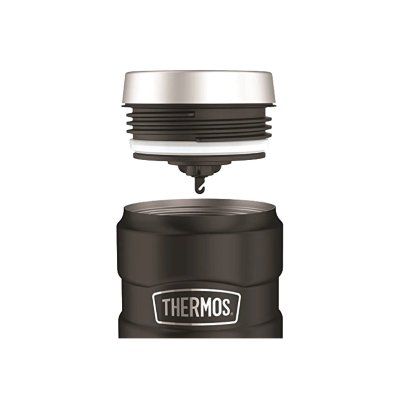 TERMO MUG ACERO INOXIDABLE 470ML KING NEGRO - 6