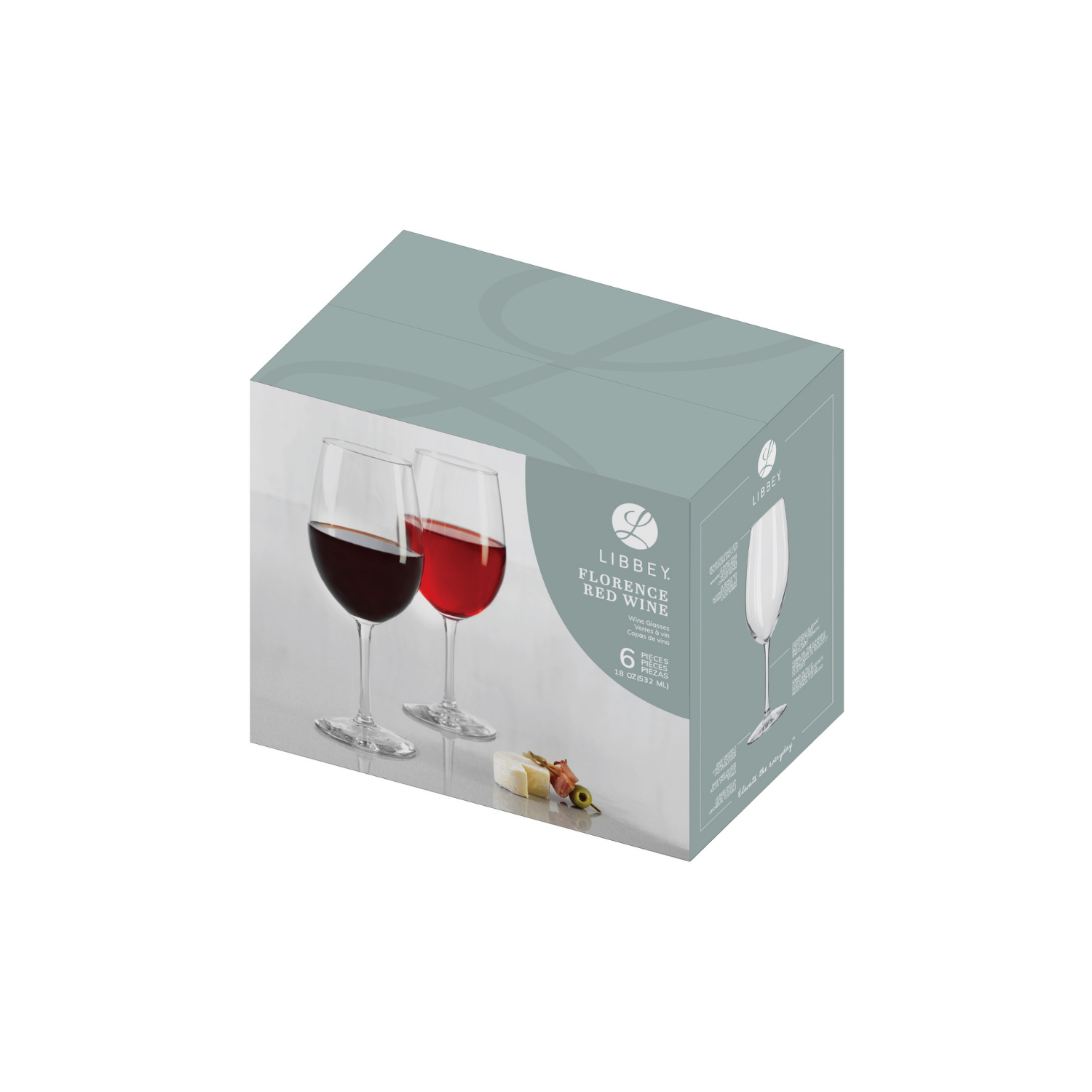SET 6 COPAS VINO TINTO FLORENCE 532ML - 3