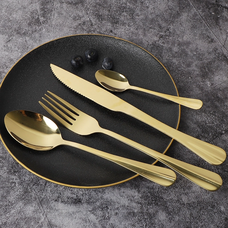 SET DE CUBIERTOS 24 PIEZAS ACERO INOXIDABLE CAPRI GOLD - 5