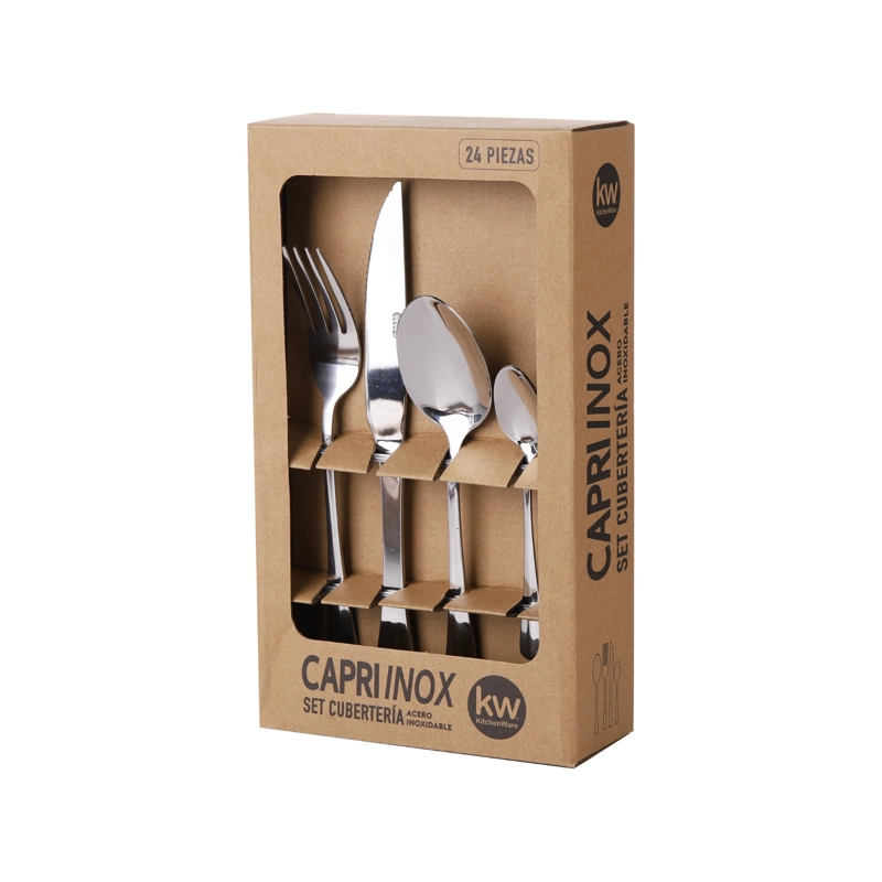 SET DE CUBIERTOS 24 PIEZAS ACERO INOXIDABLE CAPRI - 2