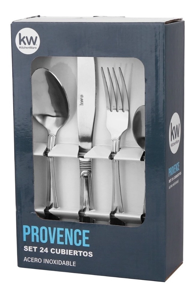 SET DE CUBIERTOS 24 PIEZAS ACERO INOXIDABLE PROVENCE - 2