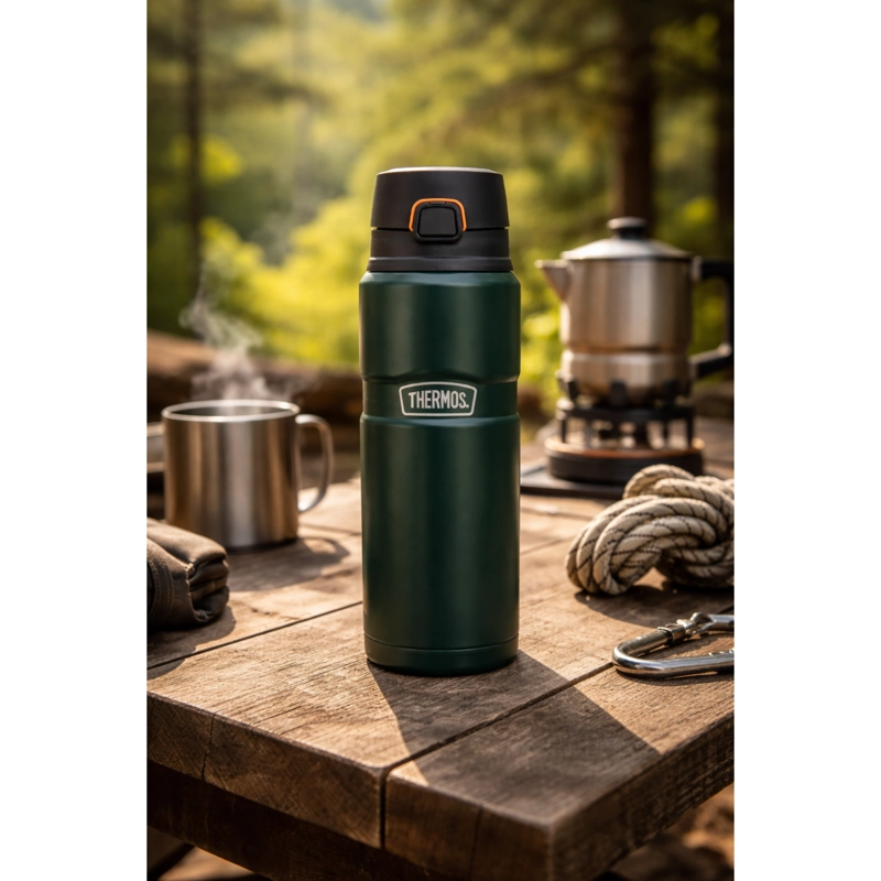BOTELLA ACERO INOX KING 710ML MATT GREEN - 4