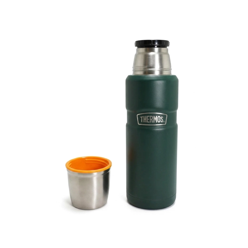 TERMO LIQUIDO ACERO INOX KING 470ML MATT GREEN - 2