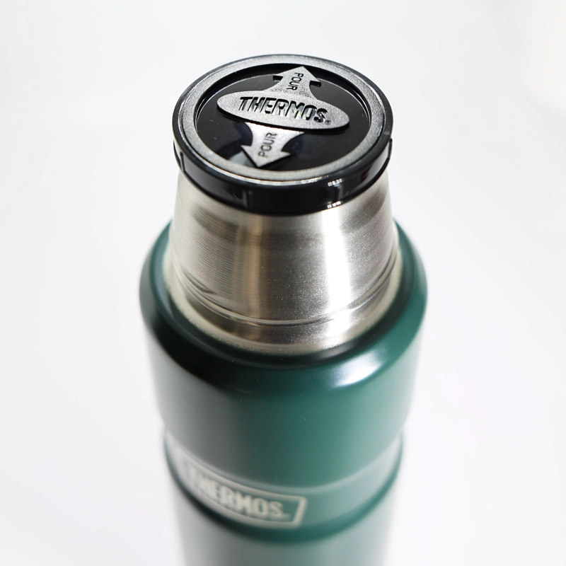 TERMO LIQUIDO ACERO INOX KING 470ML MATT GREEN - 4