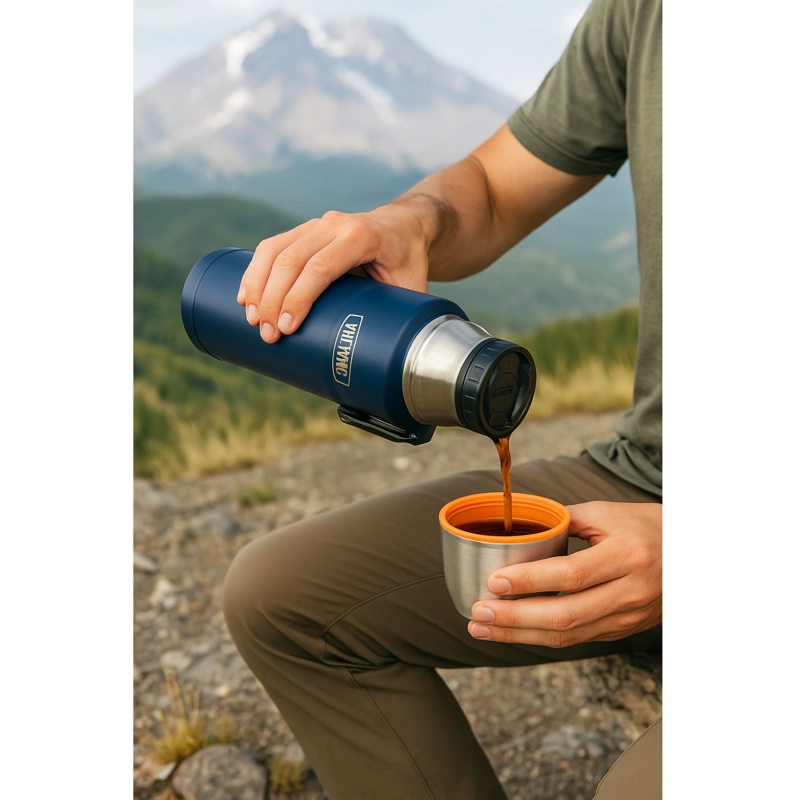 TERMO LIQUIDO ACERO INOX KING 2L MATT NAVY - 4