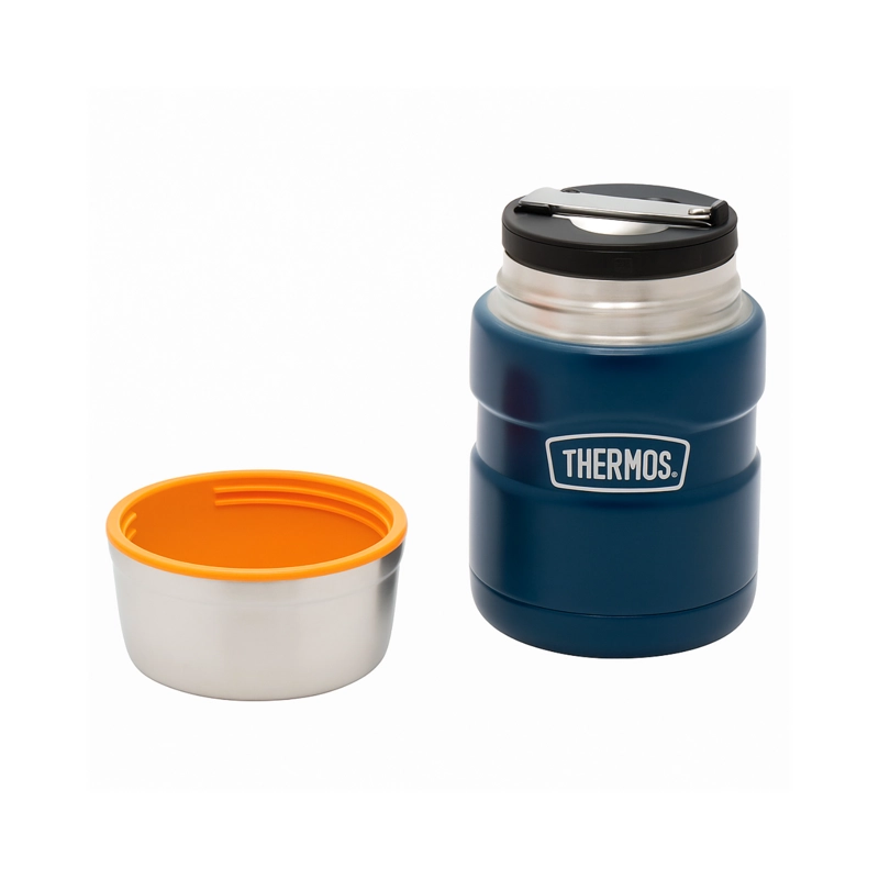TERMO COMIDA ACERO INOX KING 470ML MATT NAVY - 4