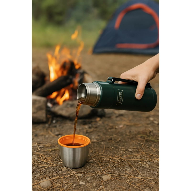 TERMO LIQUIDO ACERO INOX KING 1,2L MATT GREEN - 4