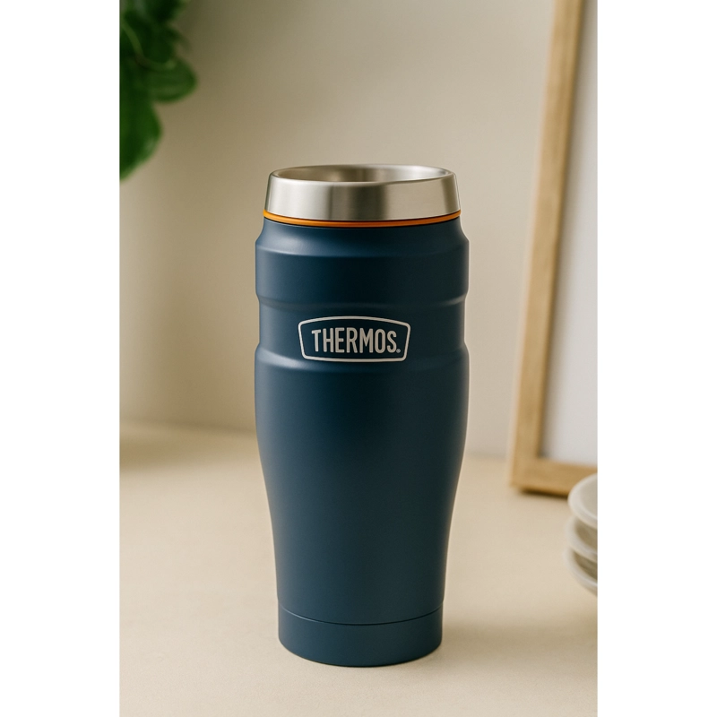TERMO MUG ACERO INOX KING 470ML MATT NAVY - 4