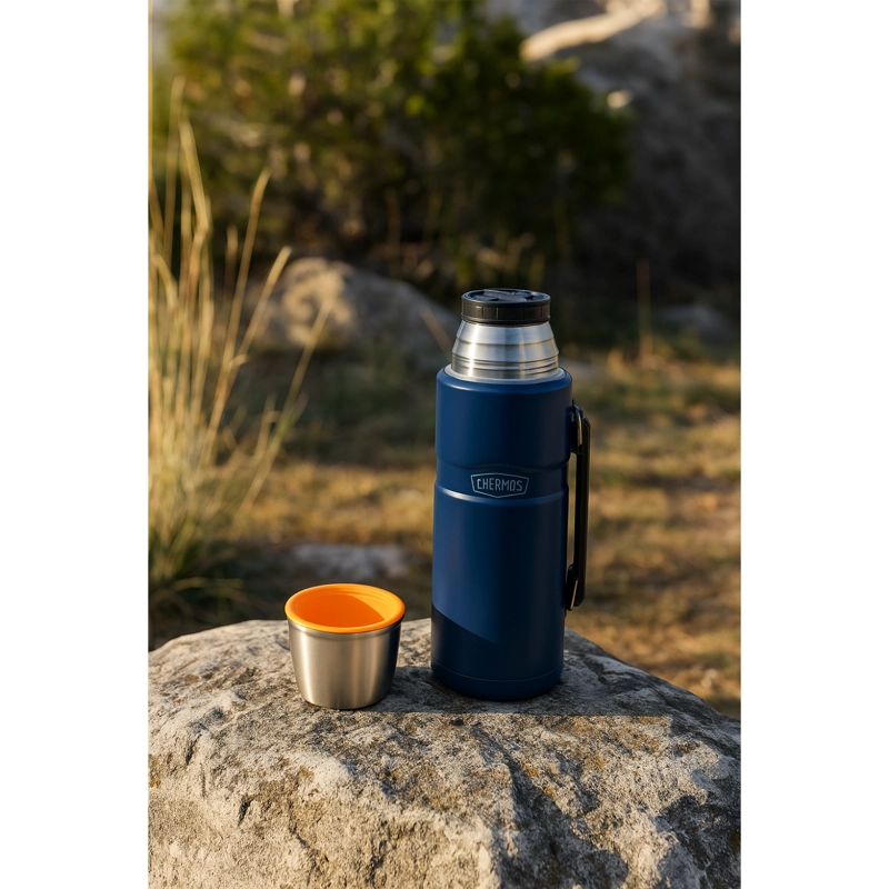 TERMO LIQUIDO ACERO INOX KING 1,2L MATT NAVY - 4