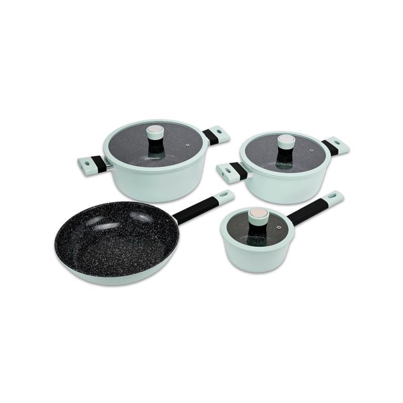 BATERIA DE COCINA 7 PIEZAS SOHO MINT ALUMINIO FORJADO - 6