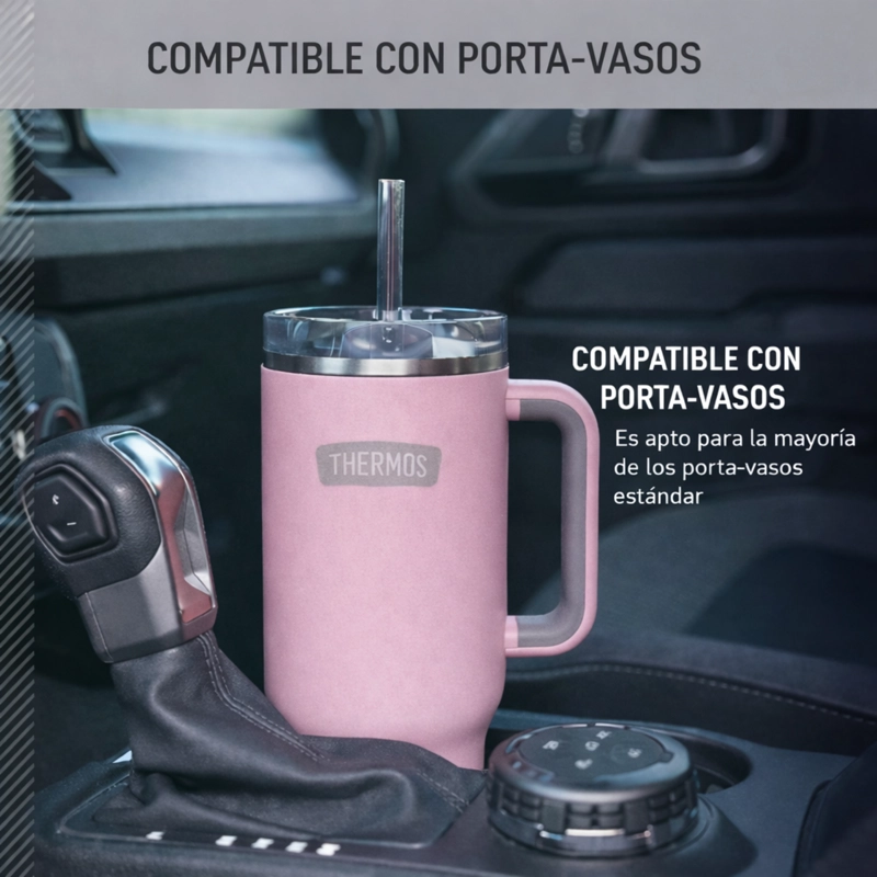 TRAVEL MUG AC INOX ICON 1.2L SUNSET PINK - 5