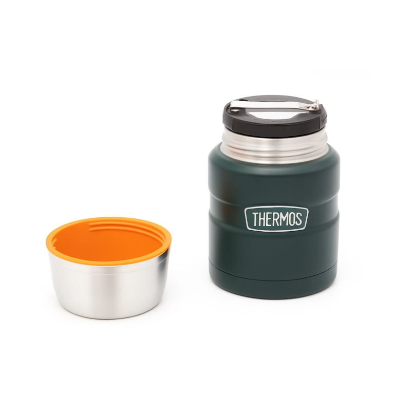 TERMO COMIDA ACERO INOX KING 470ML MATT GREEN - 3