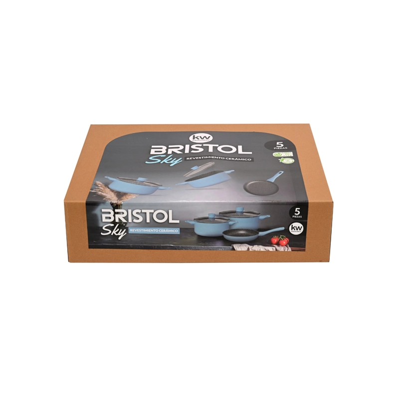 BATERIA 5 PIEZAS ALUMINIO FORJADO BRISTOL SKY - 7