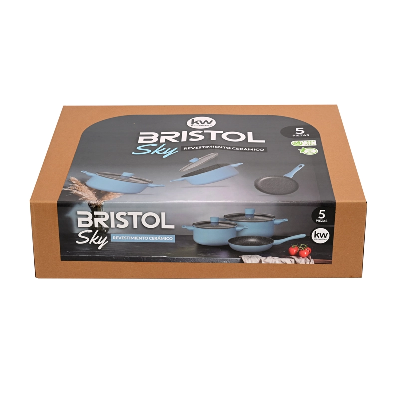 BATERIA 5 PIEZAS ALUMINIO FORJADO BRISTOL SKY - 8