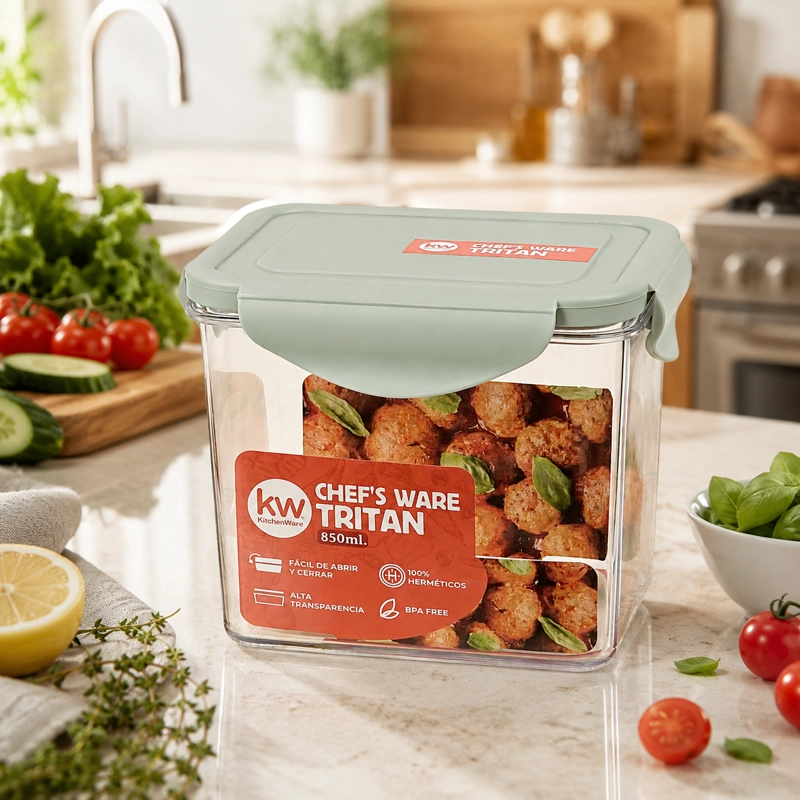 CONTENEDOR TRITAN RECTANGULAR 850ML - 3