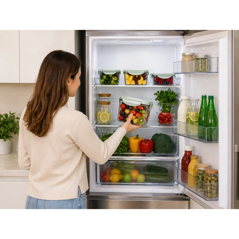 SET 2 CONTENEDORES HERME TICOS TRITAN BPA FREE - 3