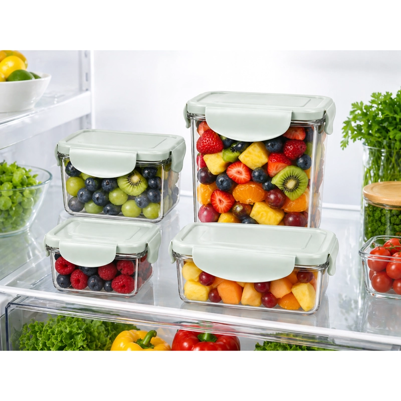 SET 2 CONTENEDORES HERME TICOS TRITAN BPA FREE - 5