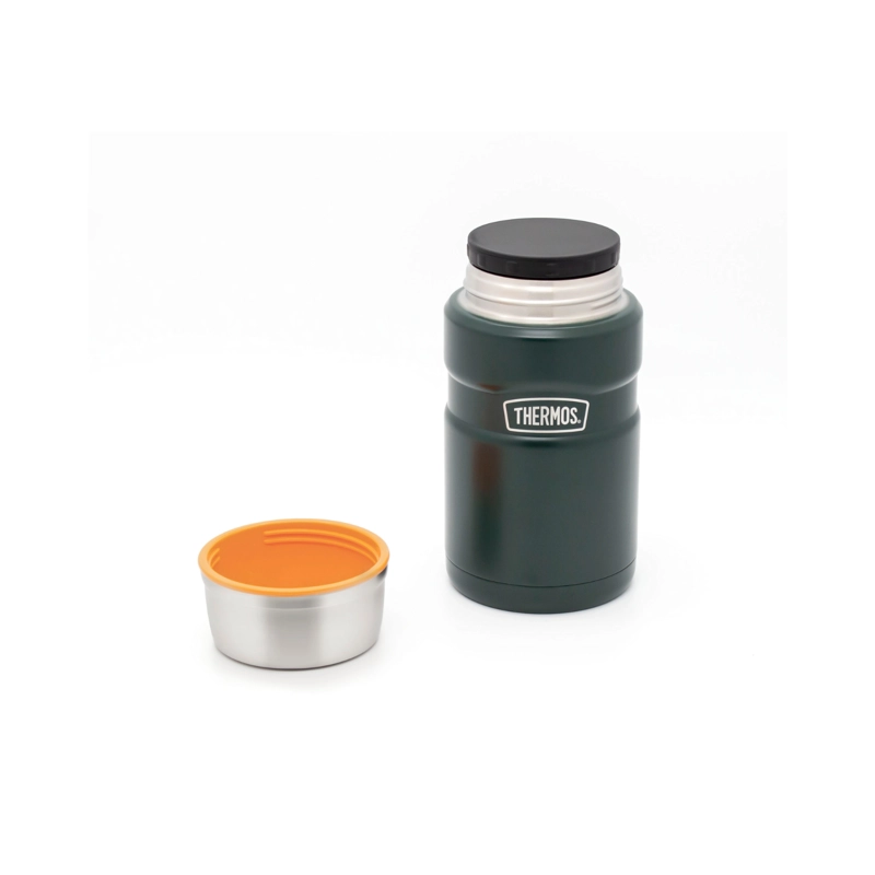 TERMO COMIDA ACERO INOX KING 710ML MATT GREEN - 6