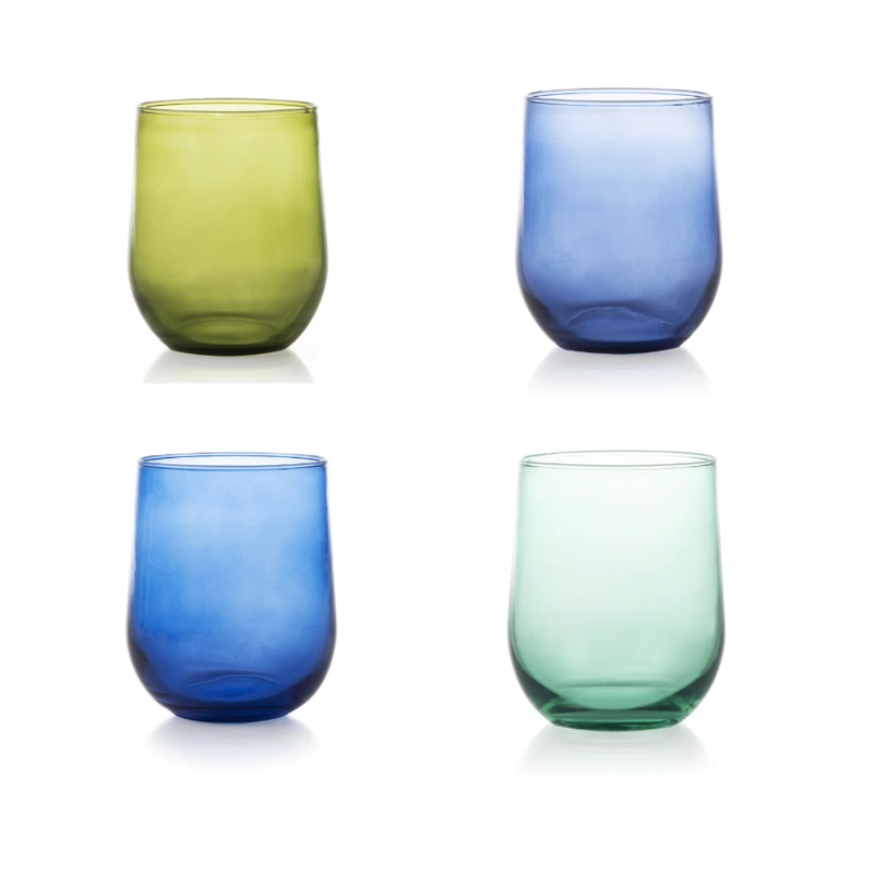 SET 4 VASOS STEMLESS COLORS 497 ML - 1