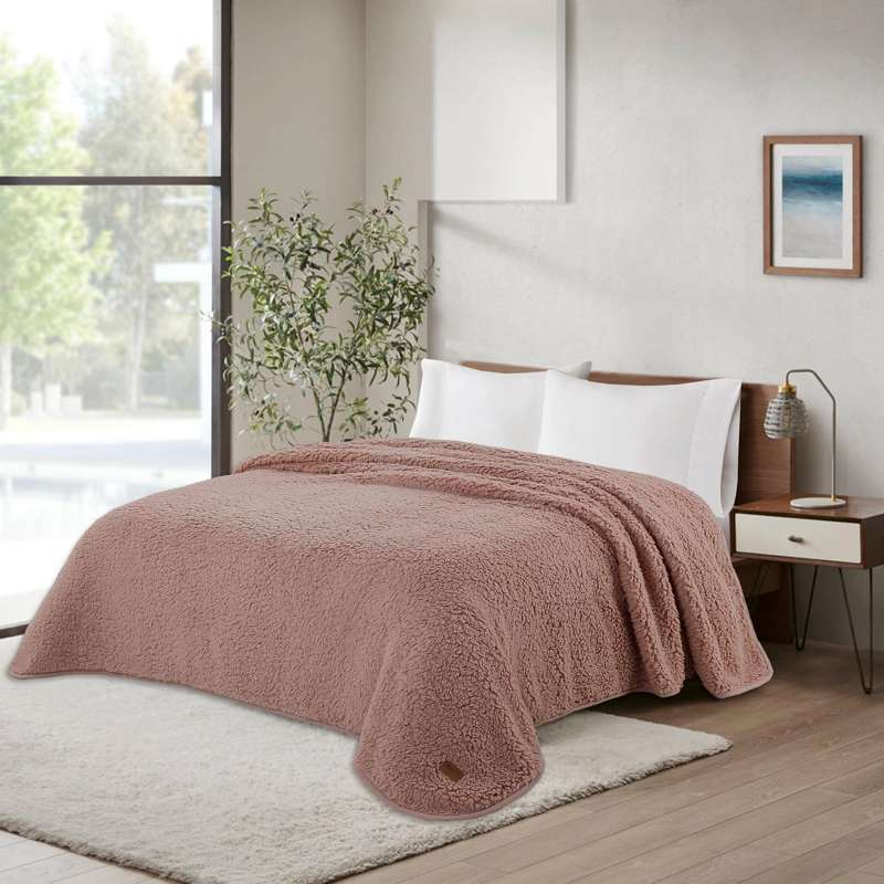 FRAZADA ANDES SHERPA ROSADO KING - 1