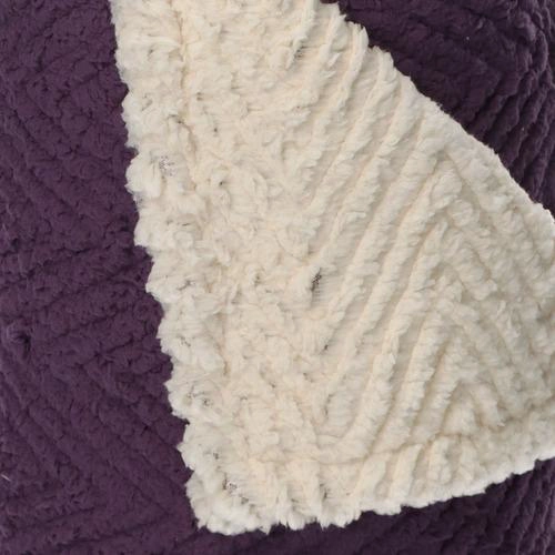 FRAZADA ANDES CHIPORRO ESPIGA MORADO 2 PLAZA - 4