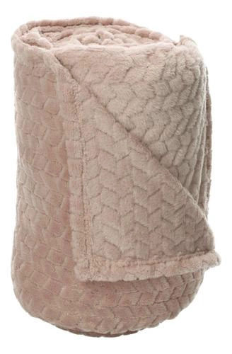 FRAZADA ANDES JACQUARD FLANNEL ROSA 2 PLAZA - 2
