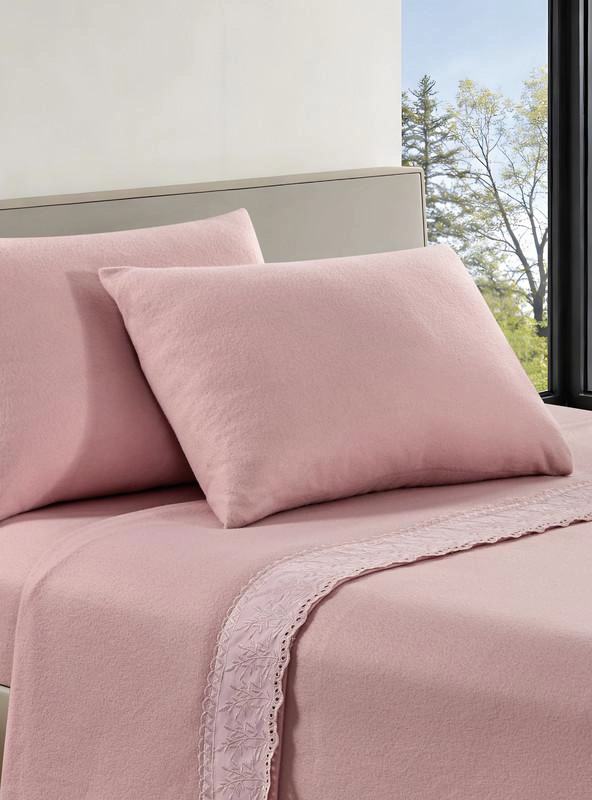 SABANA ANDES POLAR BRODERIE ROSADO 1.5 PLAZA - 1
