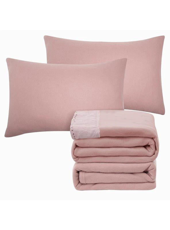 SABANA ANDES POLAR BRODERIE ROSADO 1.5 PLAZA - 3