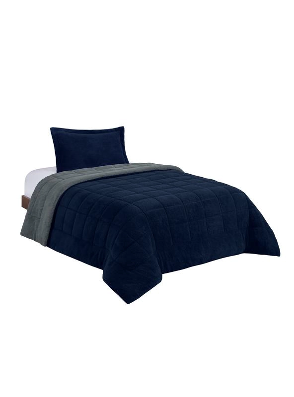 PLUMON ANDES SHERPA BICOLOR GRIS 1.5 PL - 2