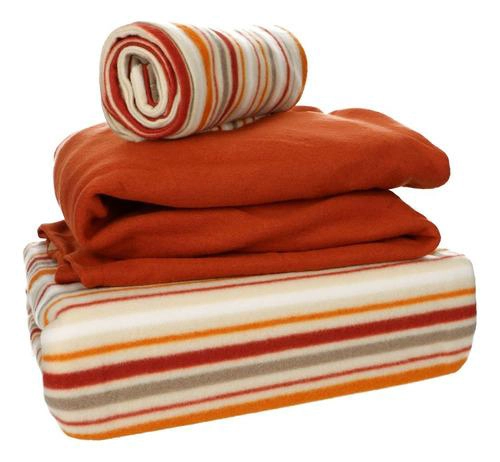 SABANA ANDES POLAR ESTAMPADA FRANJAS 1.5 PLAZA - 2